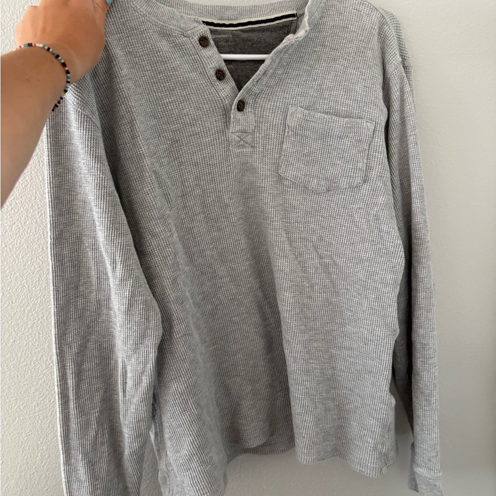 Gray Henley Shirt